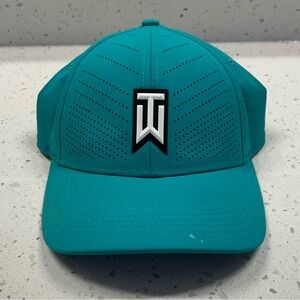 Nike Performance Teal Tiger Woods Logo Golf Hat